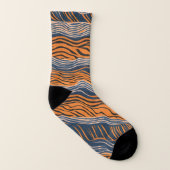 Tiger Stripes Inspiriertes Design Socken (Rechts - Außen)