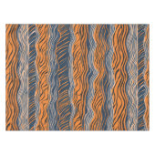 Tiger Stripes Inspiriertes Design Tischdecke (Vorderseite (Horizontal))