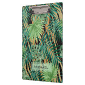 Tiger Stripes Jungle Camouflage Personalised Klemmbrett (Links)