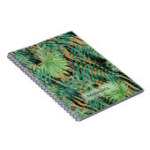 Tiger Stripes Jungle Camouflage Personalised Notizblock (Rechte Seite)