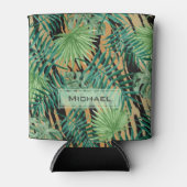 Tiger Stripes Jungle Camouflage Personalisiert Dosenkühler (Vorderseite)