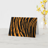 Tiger Stripes Karte (Gelbe Blume)