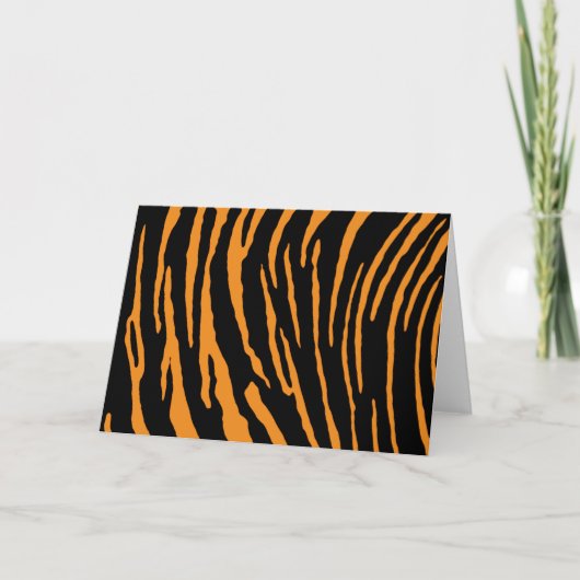 Tiger Stripes Karte (Vorderseite)