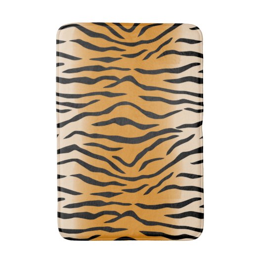 Tiger Stripes Muster Bath Mat Badematte (Vorderseite Vertikal)