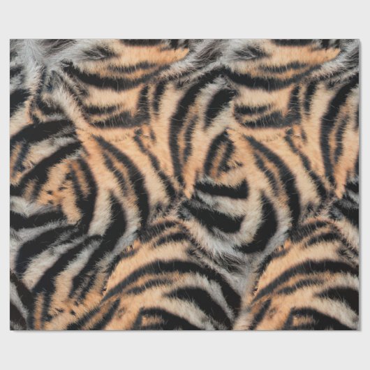 Tiger Stripes Muster Geschenkpapier (Flach)