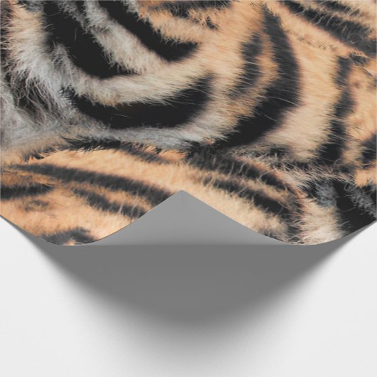 Tiger Stripes Muster Geschenkpapier (Ecke)