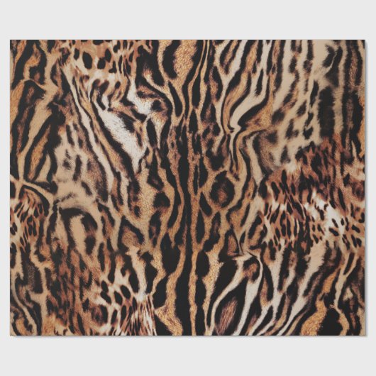 Tiger Stripes Muster Geschenkpapier (Flach)