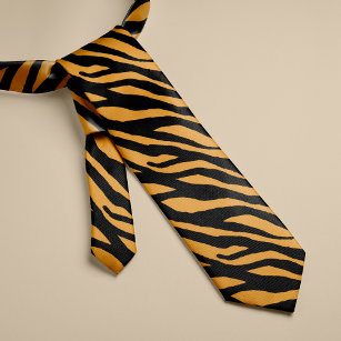 Tiger Stripes Muster Krawatte