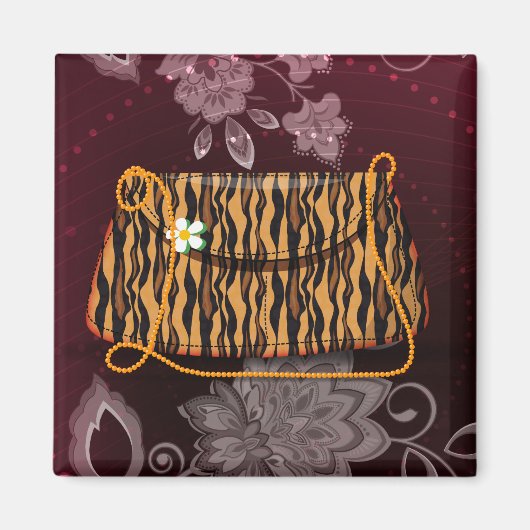 Tiger Stripes Muster Magnet (Vorne)