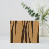 Tiger Stripes Muster Postkarte (Stehend Vorderseite)