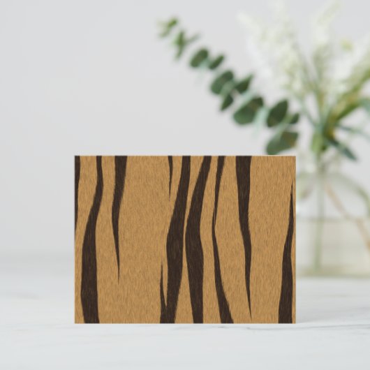 Tiger Stripes Muster Postkarte (Stehend Vorderseite)