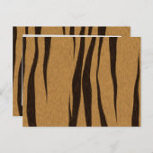 Tiger Stripes Muster Postkarte (Vorne/Hinten)