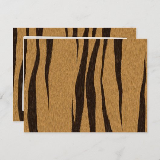 Tiger Stripes Muster Postkarte (Vorne/Hinten)