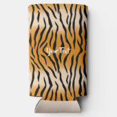 Tiger Stripes Muster Seltzer Can Cooler Selters Dosenkühler (Rückseite)