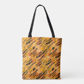 Tiger Stripes Orange Muster Tasche (Rückseite)