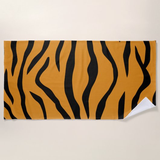 Tiger stripes pattern strandtuch (Vorderseite)