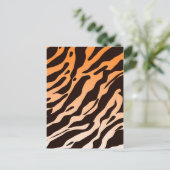 Tiger Stripes Postkarte (Stehend Vorderseite)