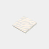 Tiger Stripes schwarz Orange Wildtier Hautfleck Post-it Klebezettel (angewinkelt)