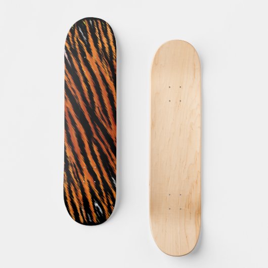 Tiger Stripes Skateboard (Vorderseite)