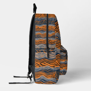 Tiger Stripes Skin-Design Bedruckter Rucksack