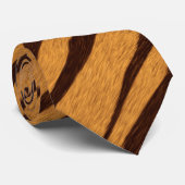 Tiger Stripes Skin-Muster personalisieren Krawatte (Gerollt)