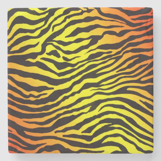 Tiger Stripes Steinuntersetzer (Vorderseite)