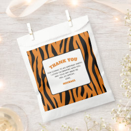 Tiger Stripes WILD ONE 1st Birthday Thank You Geschenktütchen