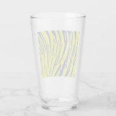 Tiger Stripes Yellow Blue Glas (Rückseite)