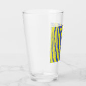 Tiger Stripes Yellow Blue Glas (Rechts)