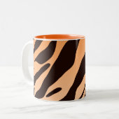 Tiger Stripes Zweifarbige Tasse (Vorderseite Links)