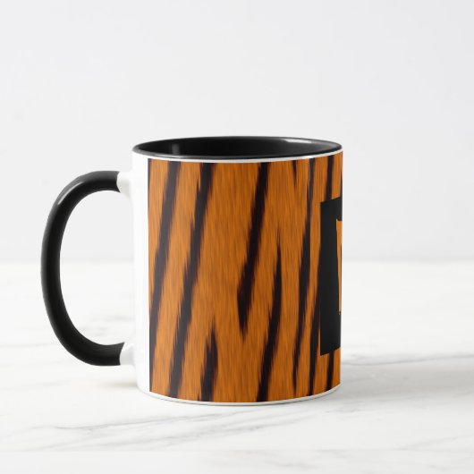 Tiger Striping Mit Monogramm Tasse (Links)