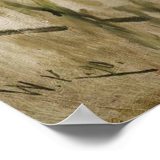 Tiger-Studie von Wilhelm Kuhnert Poster (Ecke)