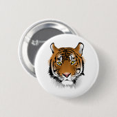 Tiger Sumatran Tiger Wildlife Man-Eater Wildcat Button (Vorne & Hinten)