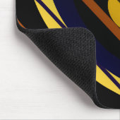 Tiger Sunset Orange Black Yellow Blue Pattern Mousepad (Ecke)