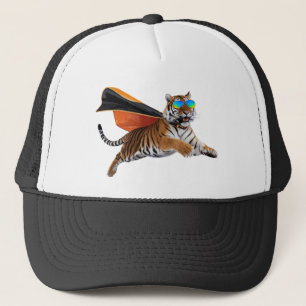 Tiger Superhelden Baseballkappe Truckerkappe