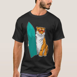 Tiger Surfboard T-Shirt