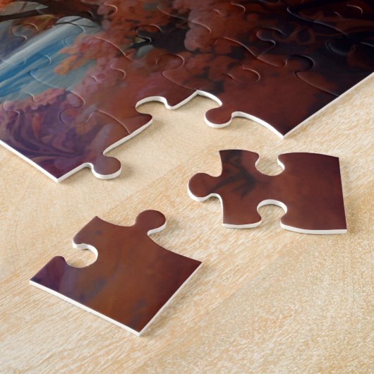 Tiger Surreal Landscape Fantasy Art Puzzle (Seite)