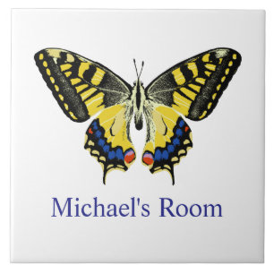 Tiger Swallowtail Schmetterling Kinderzimmer Fliese