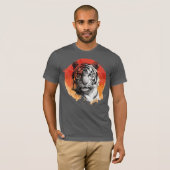 Tiger symbol of courage.  T-Shirt (Vorne ganz)