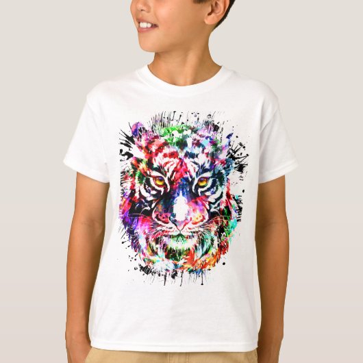 Tiger T - Shirt | Farbiges Tiger-Shirt (Vorderseite)