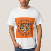 Tiger T - Shirt Orange & Blue (Vorderseite)