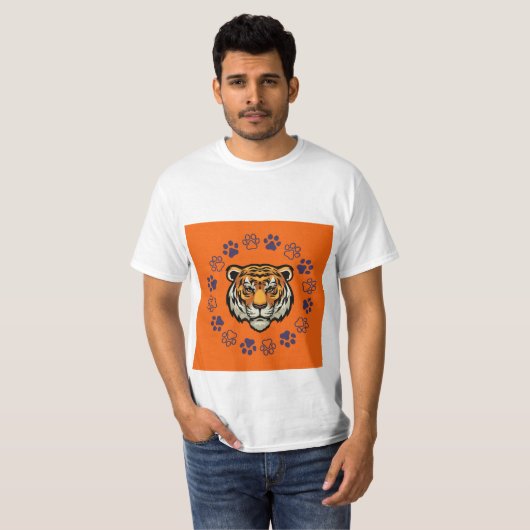 Tiger T - Shirt Orange & Blue (Vorne ganz)