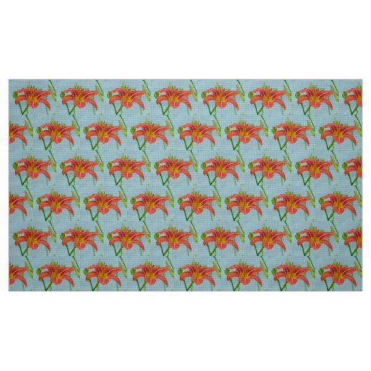 Tiger-Taglilie Stoff (Fat Quarter (45,7 x 55,9 cm))