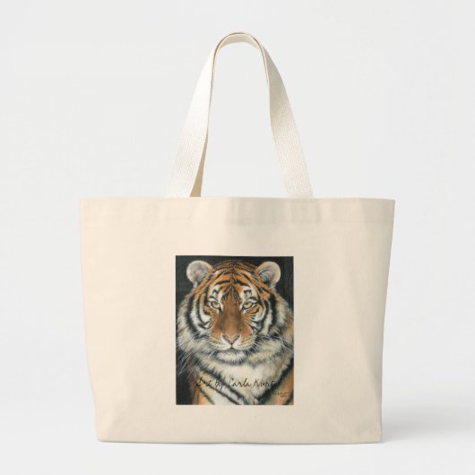 Tiger-Tasche Jumbo Stoffbeutel (Vorne)