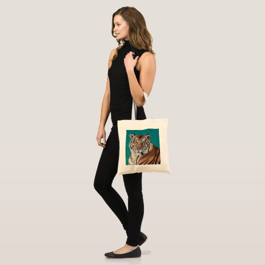 Tiger-Taschen-Tasche Tragetasche (Vorderseite (Model))