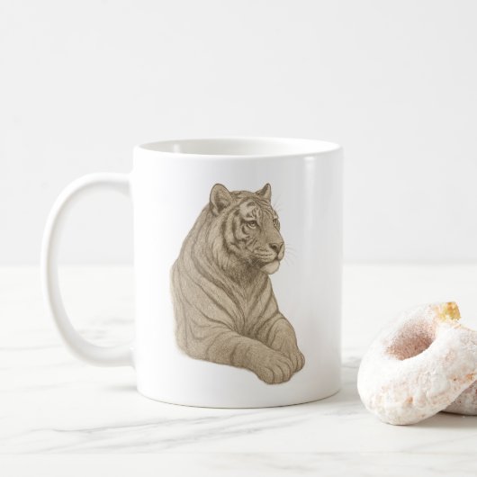 Tiger-Tasse Kaffeetasse (Mit Donut)