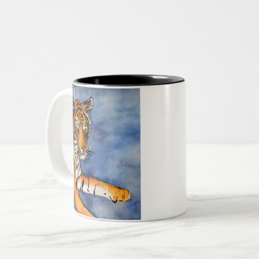 Tiger-Tasse Zweifarbige Tasse (Vorderseite Links)