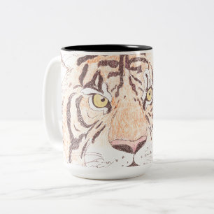 Tiger-Tasse Zweifarbige Tasse
