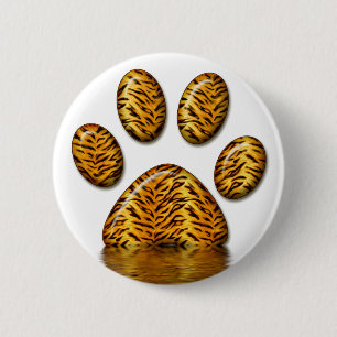 Tiger-Tatze #2 Button