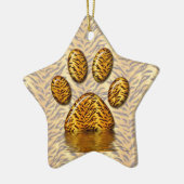Tiger-Tatze #2 Keramikornament (Links)